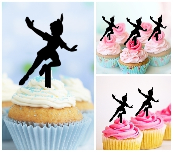 Laser Cut Peter Pan cupcake topper