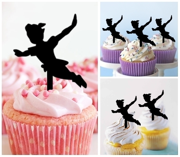 Laser Cut Peter Pan cupcake topper