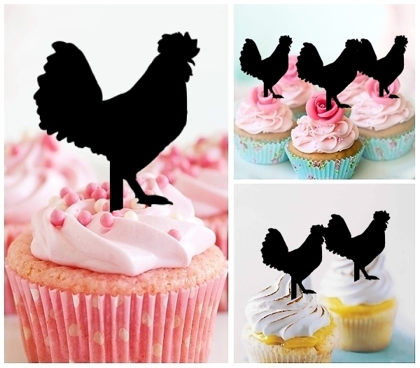 Acrylic Toppers Chicken Design