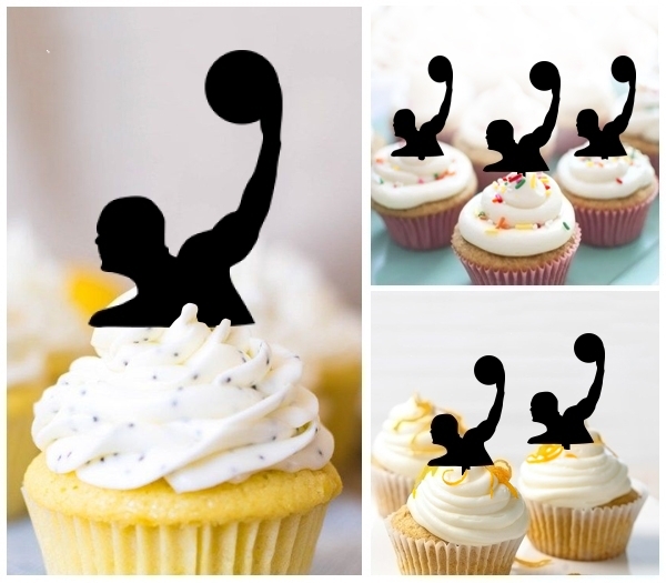 Laser Cut Water Polo cupcake topper