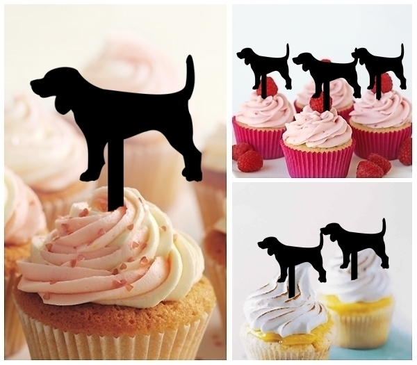 Laser Cut Dog cupcake topper