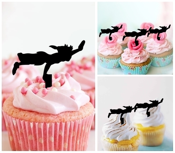 Laser Cut Peter Pan cupcake topper