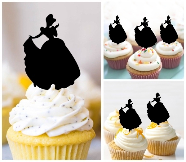 Laser Cut Princess Party cupcake topper