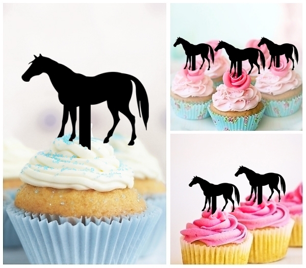 Laser Cut Horse cupcake topper