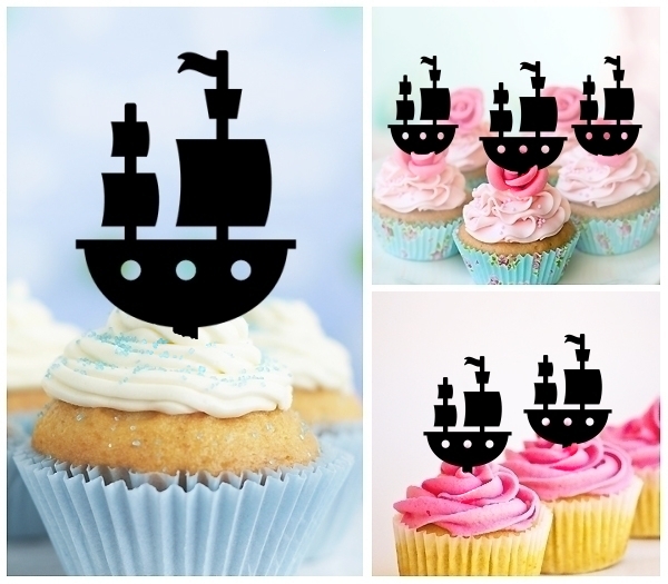 Acrylic Toppers Pirate Ship Design