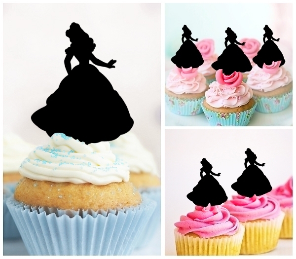 Laser Cut Princess cupcake topper