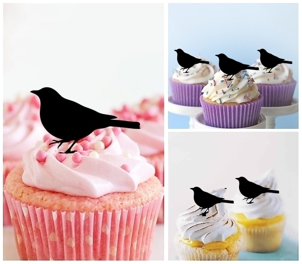 Laser Cut Little Bird cupcake topper