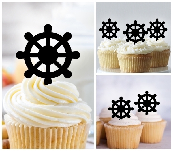 Acrylic Toppers Ship Wheel Design