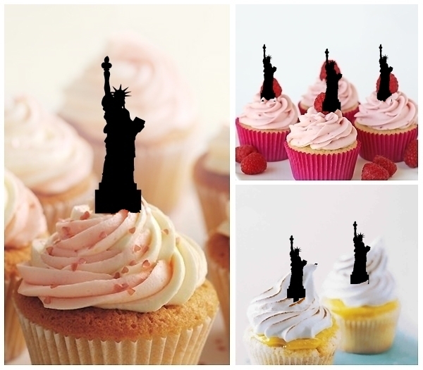 Laser Cut Statue of Liberty New York cupcake topper
