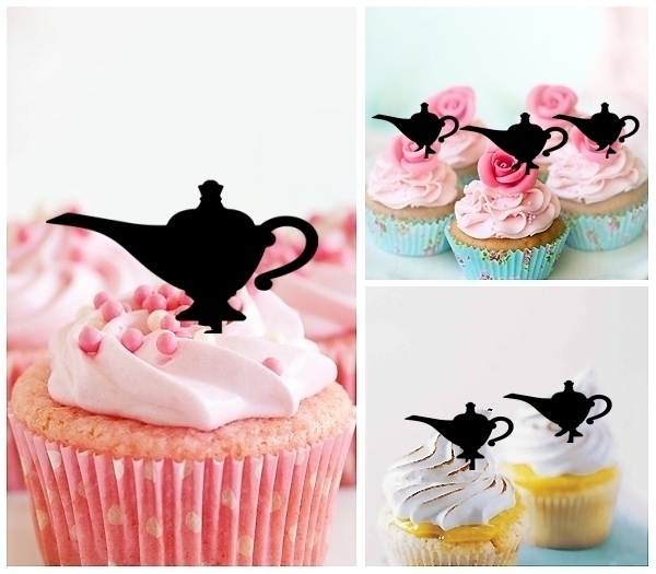 Laser Cut Aladdin Lamp cupcake topper