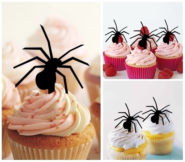 Acrylic Toppers Spider Halloween Design