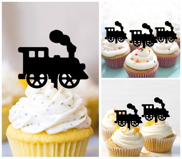 Laser Cut Train cupcake topper