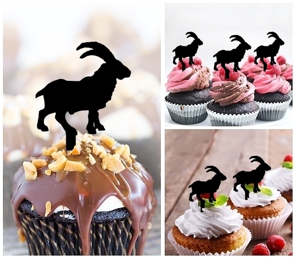 Laser Cut Baby Goat cupcake topper