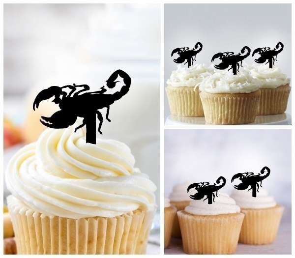 Laser Cut Desert Scorpion cupcake topper