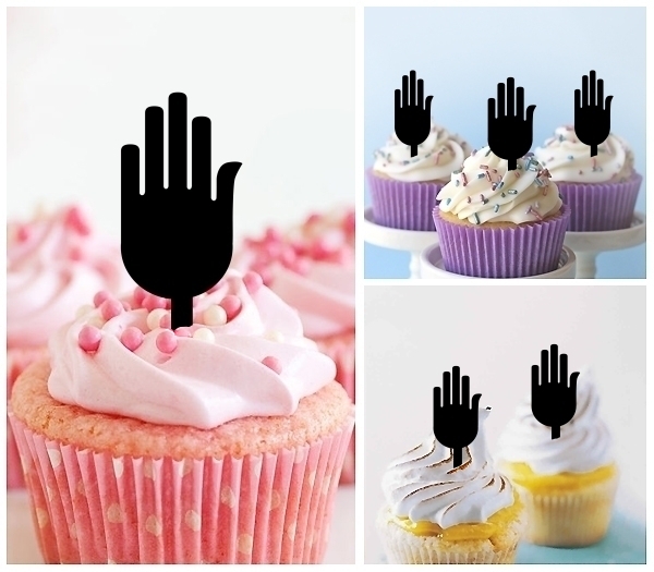 Laser Cut Hand Hamsa Symbol cupcake topper