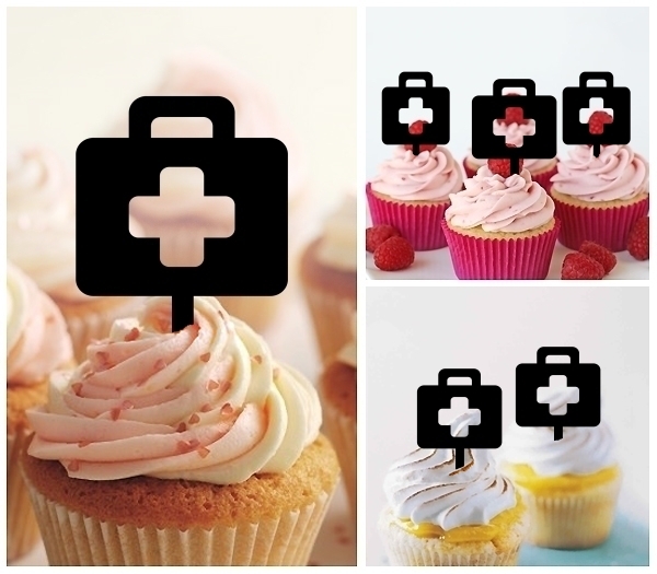 Laser Cut Medical Bag cupcake topper