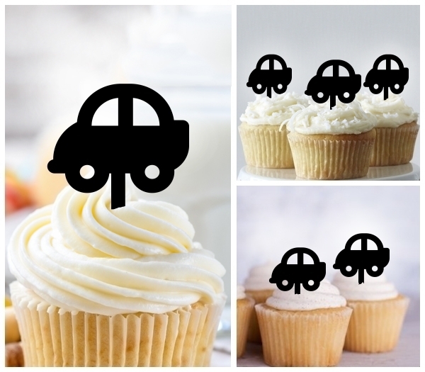 Laser Cut Mini Car cupcake topper