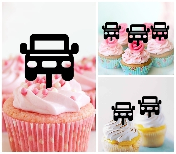 Laser Cut Off Road Car cupcake topper