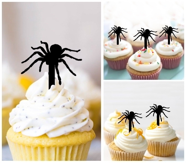 Laser Cut Spider cupcake topper