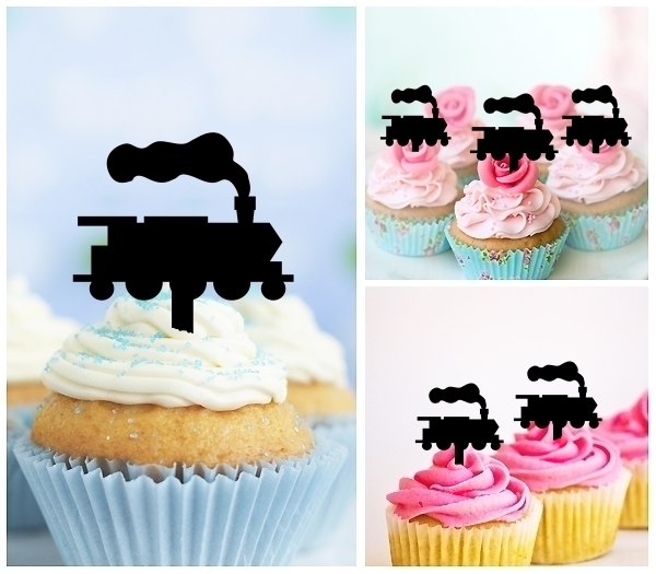 Laser Cut Steam Train cupcake topper