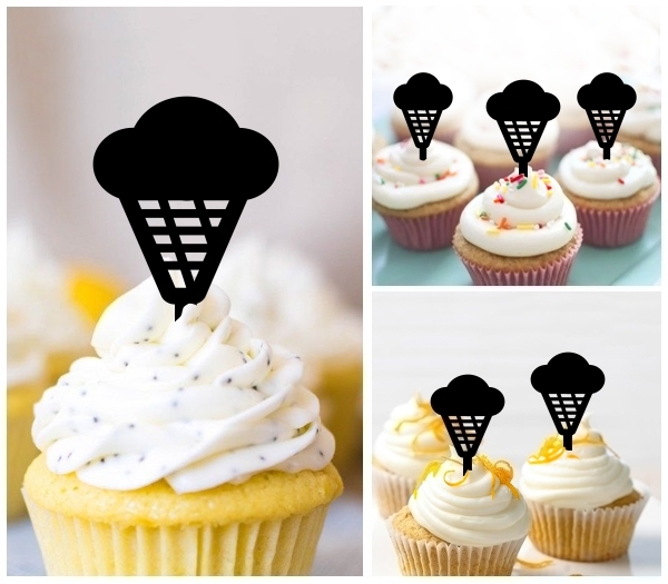 Acrylic Toppers Yummy Ice Cream Cone Design