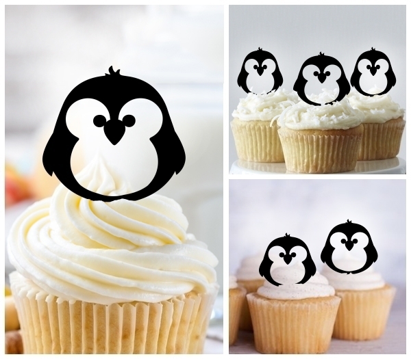 Acrylic Toppers Baby Penguin Bird Design