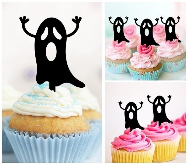 Acrylic Toppers Funny Flying Ghost Design
