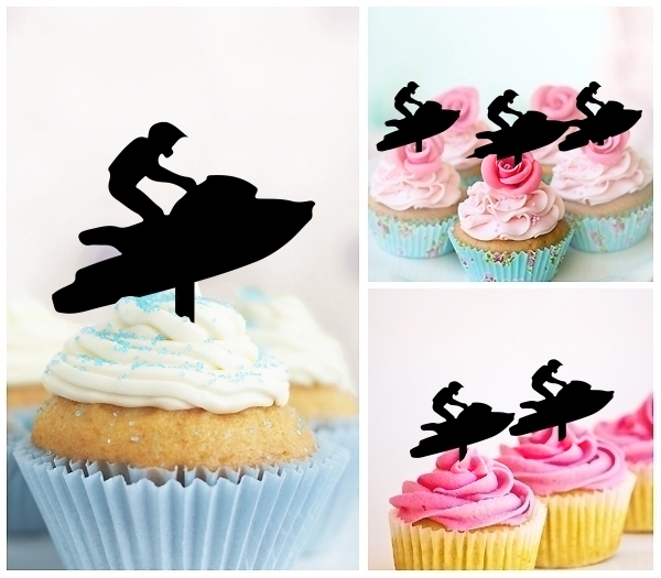 Laser Cut Jet Ski cupcake topper