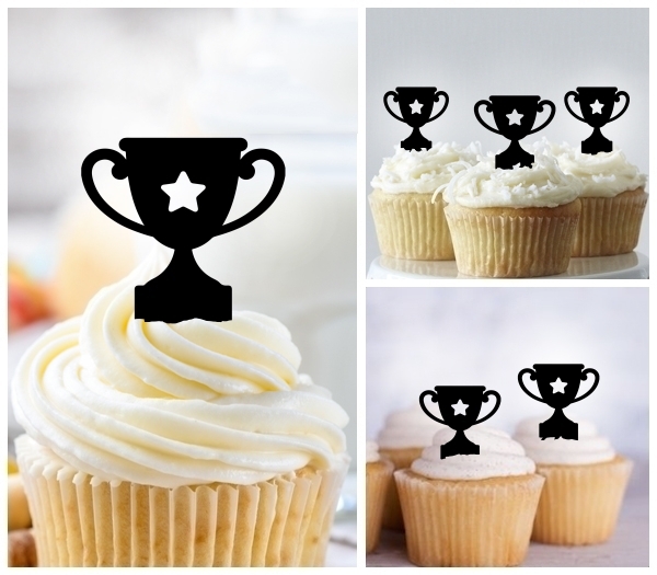 Laser Cut Winners Cup Trophy cupcake topper