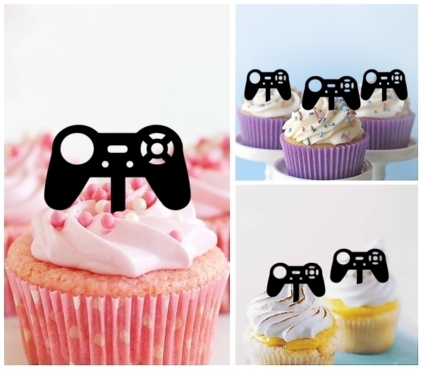 Laser Cut Gamepad Video Game Controller Joystick cupcake topper