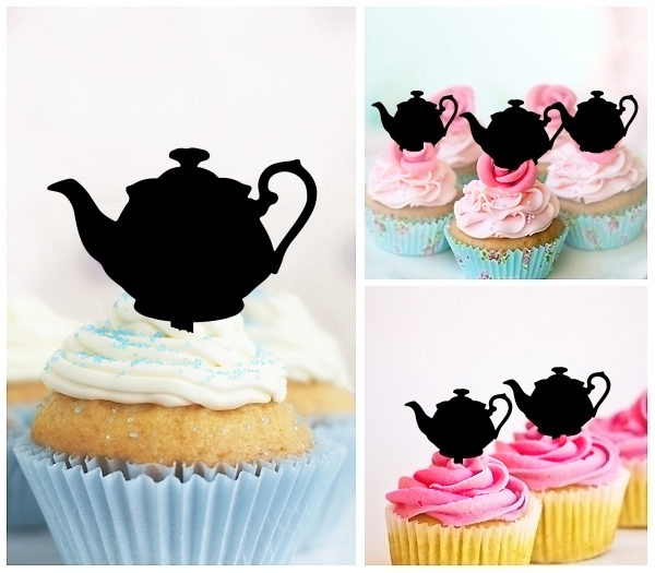 Laser Cut Tea Pot cupcake topper