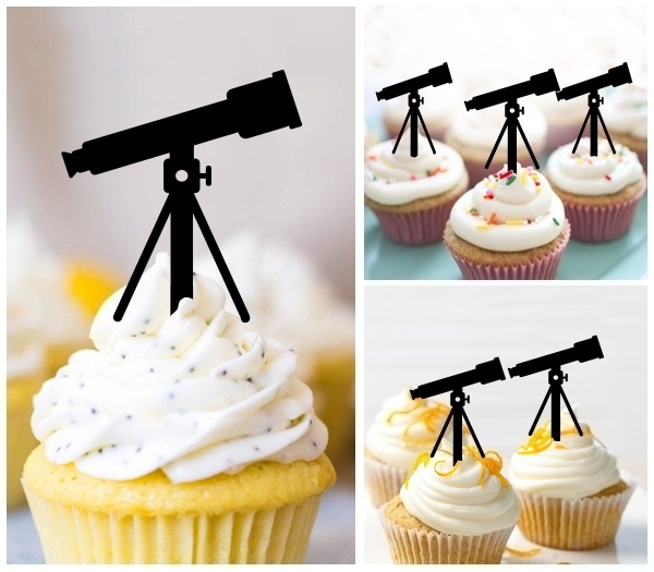Laser Cut Telescope cupcake topper