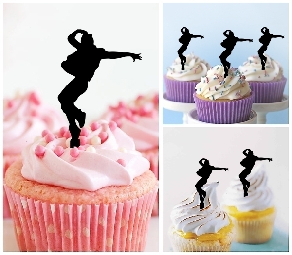 Laser Cut Street Dance Hip Hop cupcake topper