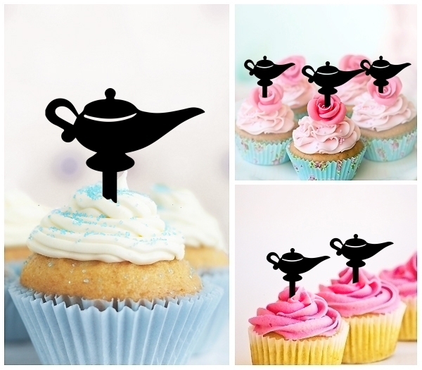 Laser Cut Arabian Genie Lamp cupcake topper