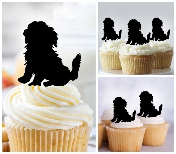 Laser Cut Shih Tzu Dog cupcake topper