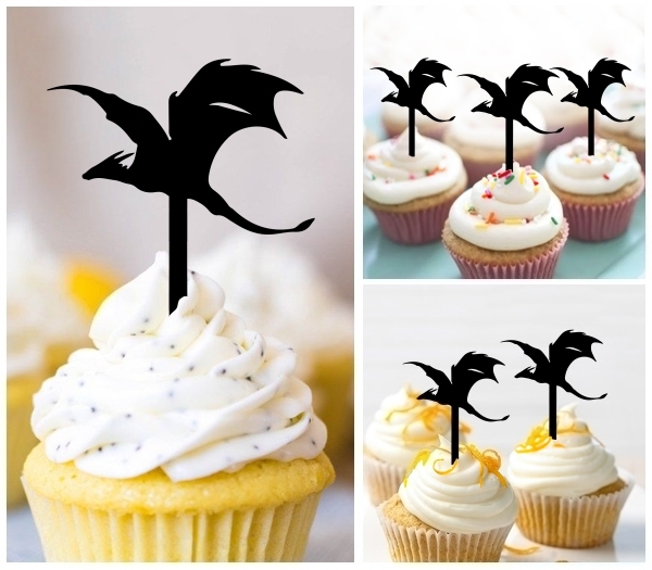 Laser Cut Dragon Fly cupcake topper