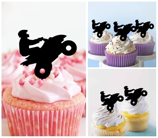 Laser Cut Atv Quad Jump cupcake topper