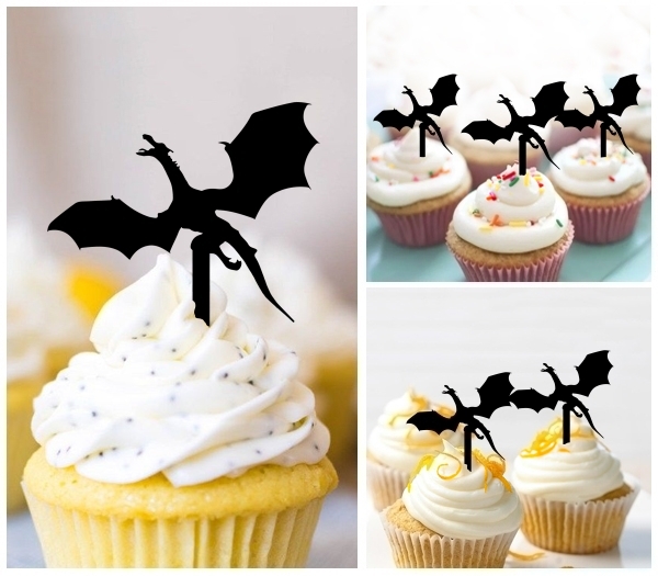 Laser Cut Dragon Fly Monster cupcake topper