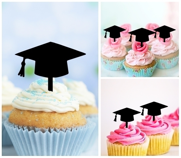 Laser Cut Graduation cupcake topper