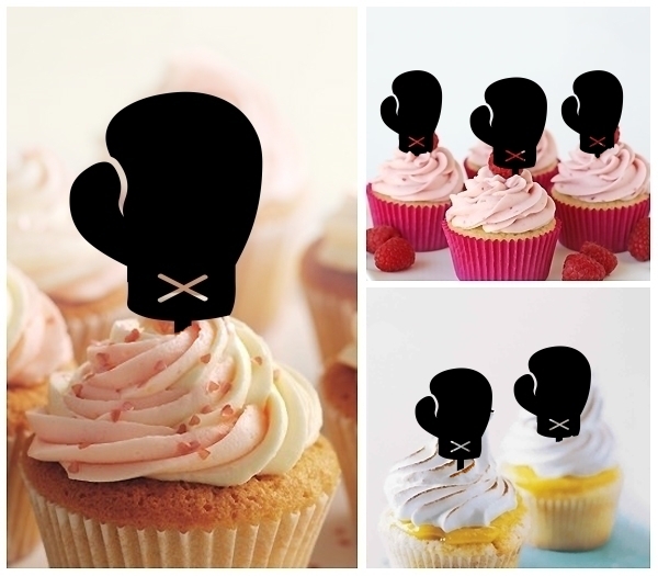 Laser Cut Boxing Glove cupcake topper