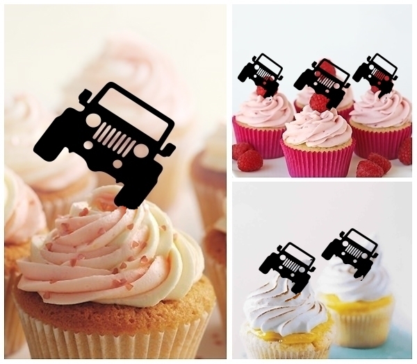 Laser Cut Off Road Car cupcake topper