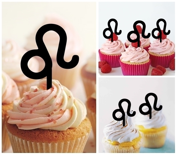 Laser Cut Leo Zodiac Astrology Sign Horoscope cupcake topper