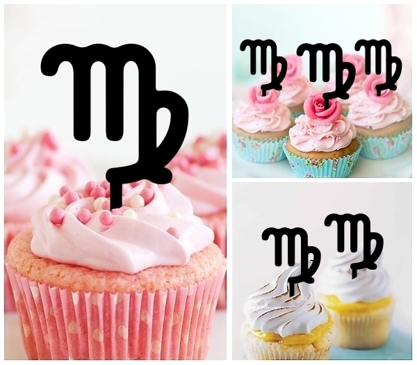 Laser Cut Virgo Zodiac Astrology Sign Horoscope cupcake topper