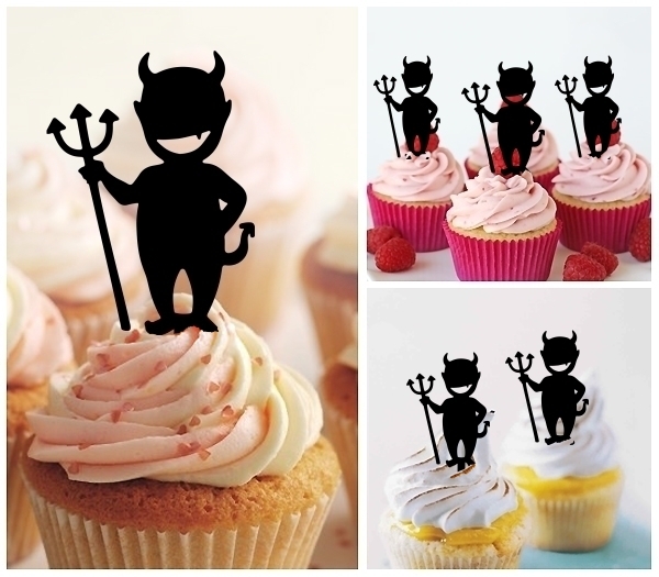 Laser Cut Little Devil cupcake topper