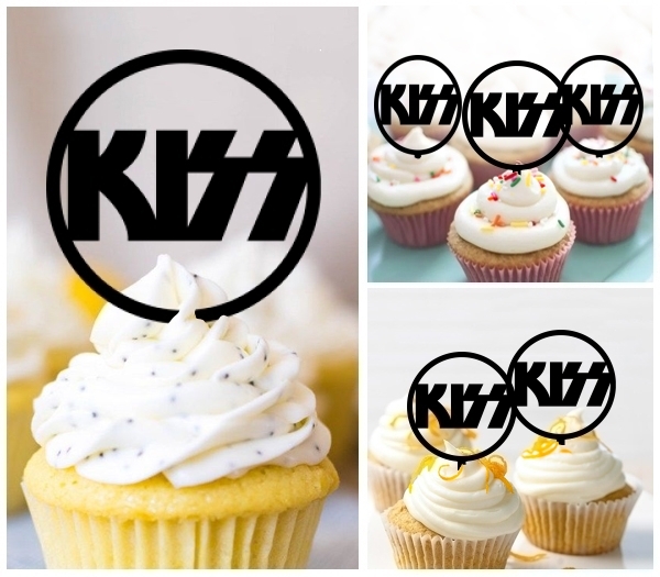 Acrylic Toppers Kiss Design