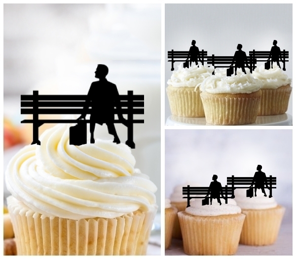 Laser Cut Forrest Gump cupcake topper