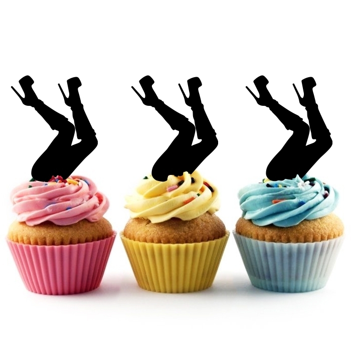 Sexy Legs Boots Up High Heel Topper Cupcake