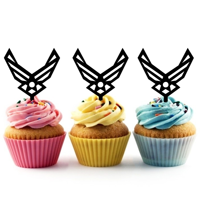 Air Force Symbol Topper Cupcake