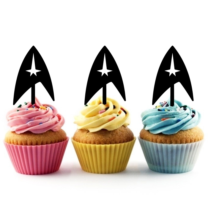 Star Trek Symbol Topper Cupcake