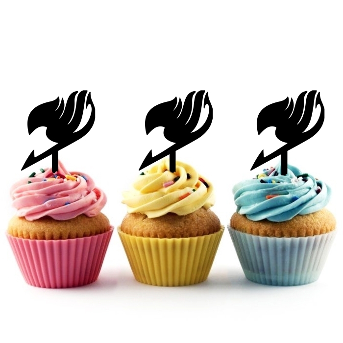 Fairy Tail Anime Topper Cupcake